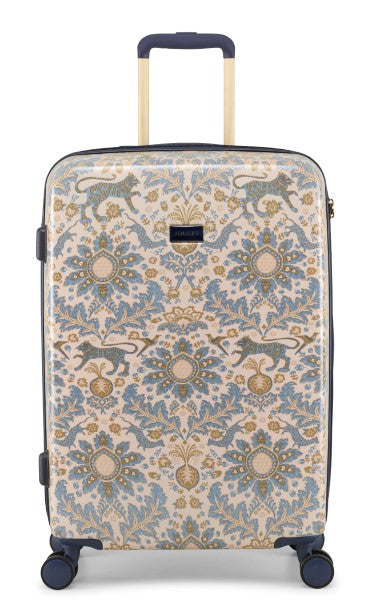 Joules Damask 66cm 4 Wheel Medium Suitcase Go Places