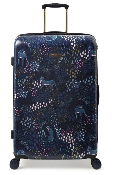 Sara Miller Midnight Leopard 77cm 4 Wheel Large Case Go Places