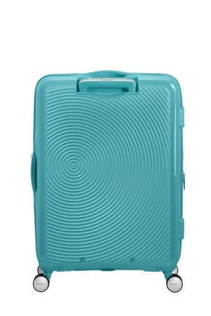 American Tourister Soundbox 67cm 4 Wheel Spinner Expandable Suitcase Go Places