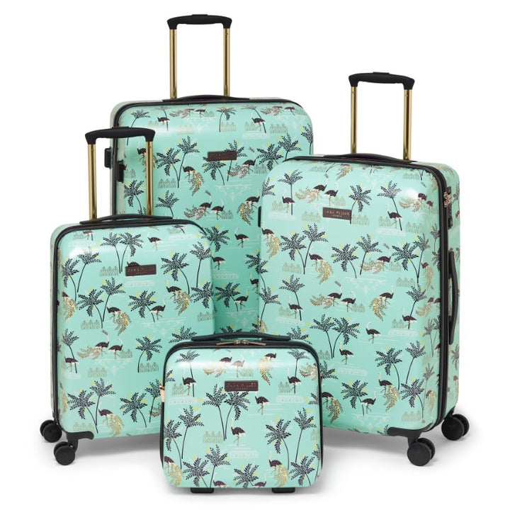 Sara Miller Mint Ostrich 77cm 4-Wheel Large Suitcase