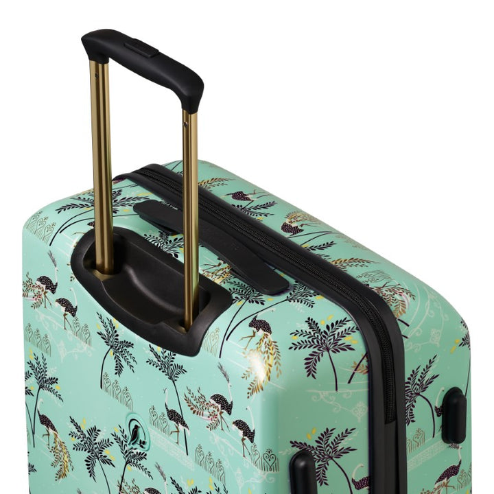 Sara Miller Mint Ostrich 77cm 4-Wheel Large Suitcase