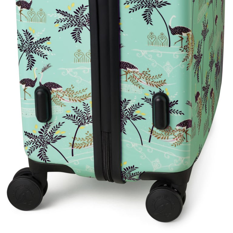 Sara Miller Mint Ostrich 77cm 4-Wheel Large Suitcase