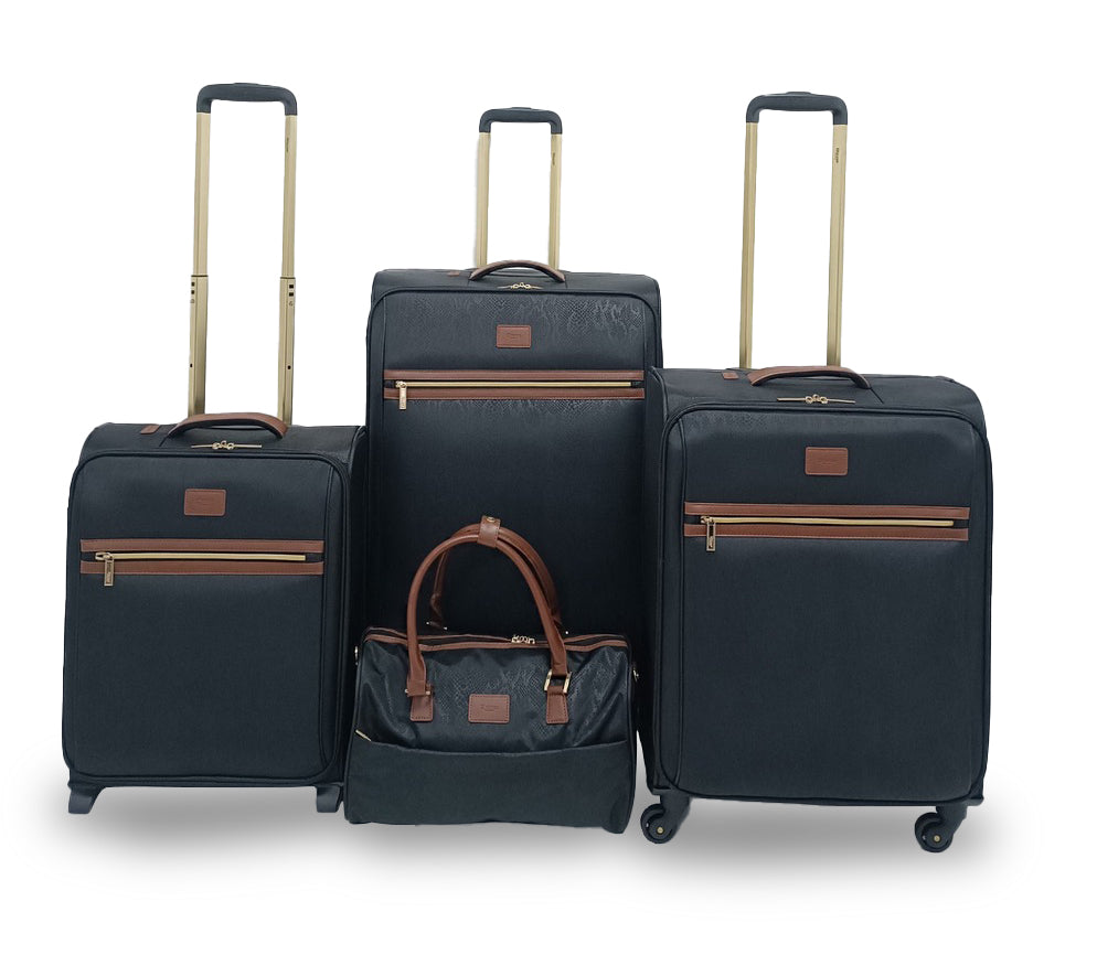 Black and tan luggage deals