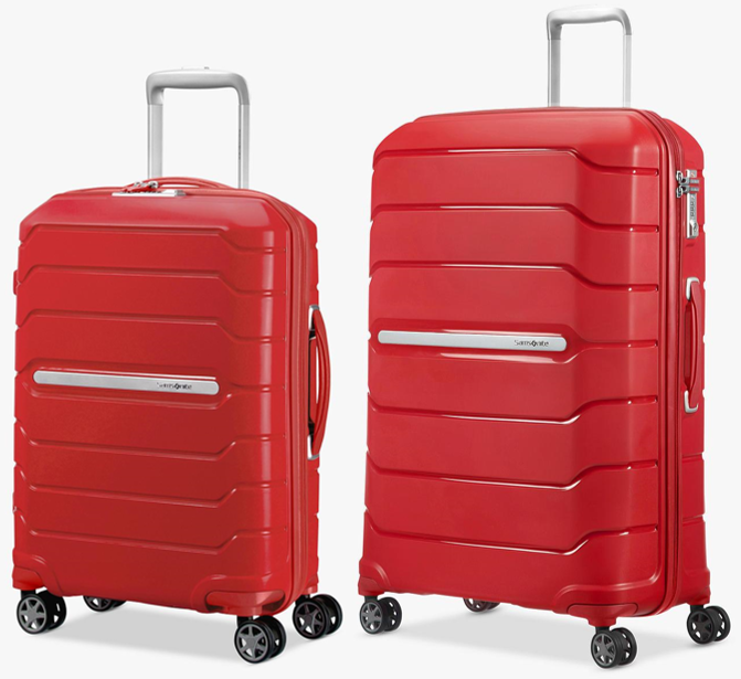 Samsonite Flux 55cm Cabin and 75cm Suitcase Set Go Places