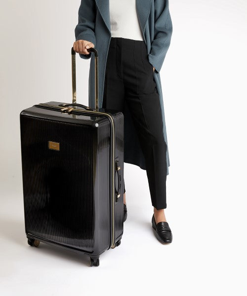 Black cheap suitcase large